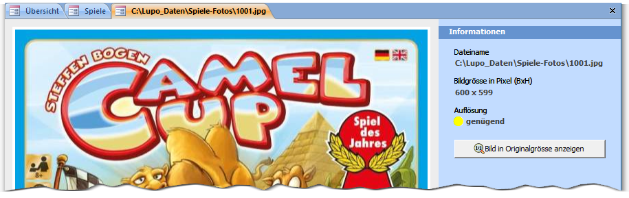 Spiel Zoominfo