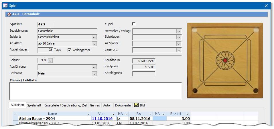 Spiel Popup
